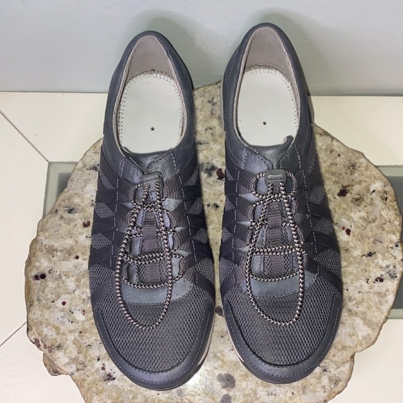 Women's Dansko Honor Charcoal/Metallic Leather Shoe-Size 41 (US 10.5-11) - Picture 4 of 12